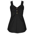 thumbnail image 5 of BSDJILFG Tank Tops for Women Sleeveless Cute Shirt Dressy Standard Straps Breathable Ruffle Flowy Peplum Tunic Blouse, 5 of 9