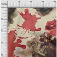 thumbnail image 2 of oneOone Silk Tabby Red Fabric Abstract Watercolor Sewing Craft Projects Fabric Prints By Yard 42 Inch Wide, 2 of 4