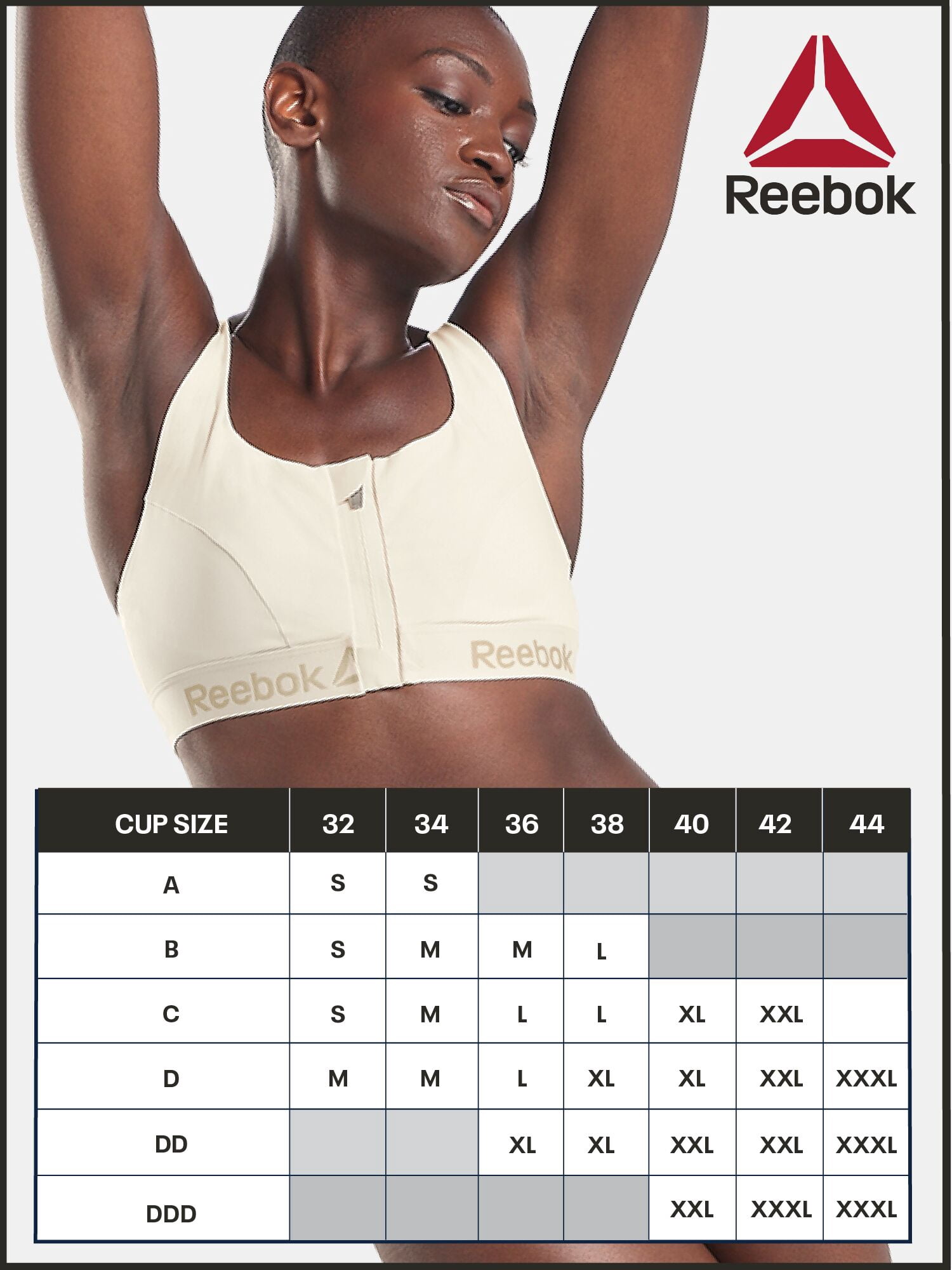 Reebok Women’s Pro-Series High Impact Sports Bra, Size S - 3XL