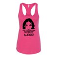 thumbnail image 2 of Wild Bobby, Hide Your Diamonds Exes from Alexis Quote Pop Culture Ladies Racerback Tank Top, Raspberry, Large, 2 of 3