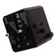 thumbnail image 5 of Adaptador de viaje Adaptador universal negro con 3 USB 1 tipo C Protección de seguridad Adaptador internacional EE. UU. Reino Unido Enchufe UE AC100-240V, 5 of 10