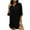 Black, variant on Frostluinai Oversized Button Down Shirts For Women Loose Swimsuit Beach Cover Up Shirt Bikini Beachwear Bathing Suit Beach Dress Sun Dress