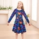 thumbnail image 4 of Vestido Funnycokid Butterflies para niñas, tallas 10-12, manga larga, 4 of 6