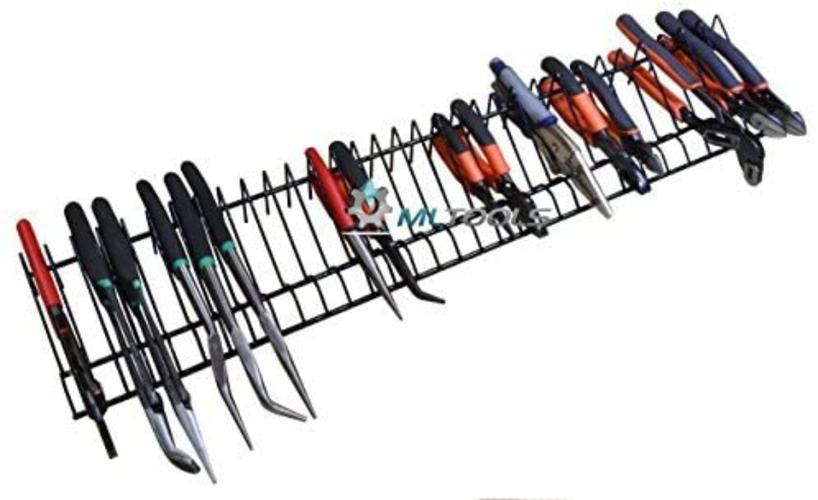 32 Tools Pliers Cutters Organizer Garage Tool Storage Rack Holder Drawer Box 