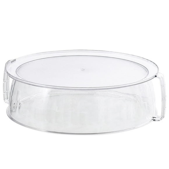 Grande Assiette en Verre pour Micro-Ondes avec Couvercle Anti-Éclaboussures et Poignée pour Réchauffer les Pâtes et les Restes
