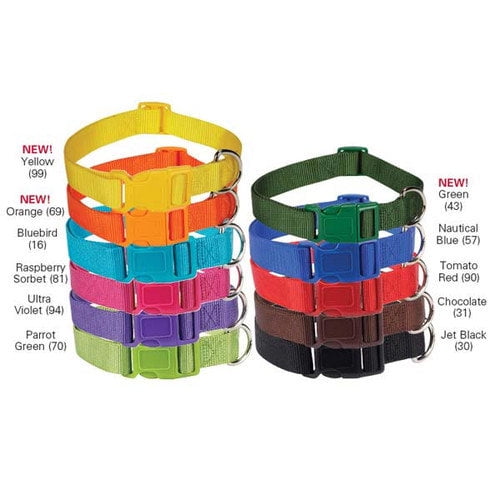 New Zack /& Zoey Nylon Dog Neck Collar 5//8/" Adjusts 10/" Tomato Red 16/"