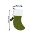 thumbnail image 3 of XMMSWDLA 15" Christmas Stockings Large 3d Santa Stockings for Xmas Party Personalized Decoration Stockings Warm Knitted Design for Man Women Kids Gifts Christmas Gifts for Women Green, 3 of 4