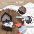 thumbnail image 2 of Heart-Shaped Ring Box Wooden Ring Jewelry Box Romantic Wedding Ring Holder Engagement Ring Box Proposal Anniversary,C, 2 of 5