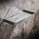 thumbnail image 1 of Estante de ducha rectangular de acero inoxidable, sin perforaciones, SUS 304, organizador de baño a prueba de óxido, acabado cepillado, 1 of 5