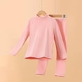 thumbnail image 2 of BLVB Thermal Underwear for Kids Long Johns Leggings and Mock Neck Shirt Boy and Girl Unisex Underwear Winter Base Layer, 2 of 3