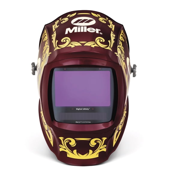 Miller 296784 Digital Infinity Auto Darkening Welding Helmet with ClearLight 4x Lens, Imperial