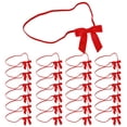 thumbnail image 3 of Meseey 50 pzas Moños rojos preatados de cinta de 5" con elásticos, 3 of 6