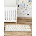 thumbnail image 3 of Unique Loom Whimsy Kids Collection Area Rug - Stars (2' 2" x 6' 1" Runner Daisy White/Ivory), 3 of 9