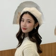 thumbnail image 7 of NUZYZ Woman Autumn Winter Warm Fashion Solid Color All-Match Berets Beanie Cap Hat, 7 of 7