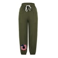 thumbnail image 4 of VEKDONE Womens Linen Long Pants Army Green S, 4 of 6