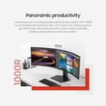 thumbnail image 4 of Samsung 49-Inch Business Curved Ultrawide Dual QHD Computer Monitor, USB-C, DisplayPort, HDMI, 120Hz, VESA DisplayHDR 400, Built-in Speakers, Height Adjustable Stand, Eye Care, LS49C954UANXZA, 2024, 4 of 5
