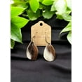 thumbnail image 5 of Cowhide Teardrop Earrings - Unique  Boho Chic | Statement Earrings for Women, 5 of 7