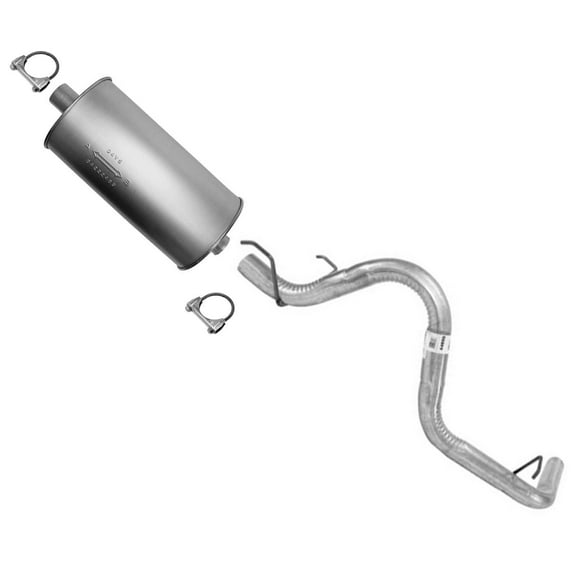 System Kit 100% for Fit Rear Muffler & Tail Pipe for 2005-2012 for Toyota for Tacoma 2.7L 4.0L (700252, 44895)