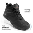 thumbnail image 4 of Nortiv8 Men's Ankle Waterproof Hiking Boots Lightweight Backpacking Work Shoes BLACK Size 8.5, 4 of 8