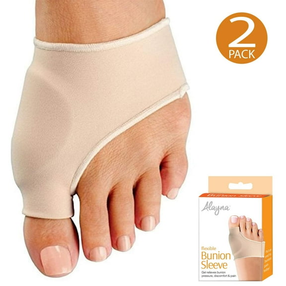 Alayna Bunion Corrector Relief Sleeves Gel Bunion Pads Cushion Bunion Protector Toe Separators Straighteners Spacers Hallux Valgus, Big Toe Joint, Hammer Toe Treatment