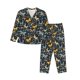 thumbnail image 1 of Balery Flowers Butterfly Conjunto de Pijama con Estampado para Mujer, Conjunto de Dos Piezas con Manga Larga, Ropa de Dormir Suave con Bolsillos, Pijamas Cómodos-Small, 1 of 7