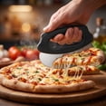 thumbnail image 5 of Pizza Cutter, Hand Chopper, Creative Cartoon Pizza Knife with Fun Design, Stainless Steel Blade and Comfortable Handle, Ideal Kitchen Tool for Family Pizza Nights and Party Use, Yellow, 5 of 5