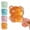 Orange, variant on KRONDO Bear Stress Balls Squishies Toys, Sugar Filled Maltose Squeeze Ball Sensory Fidget Stress Relief Toys, Fun Animal Shape Squishies Party Favors Easter Gifts for Teens Adults