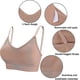 thumbnail image 3 of 5 Pieces Camisole Bras For Women V Neck Camisole Bralettes Seamless Sleeping Bra With Straps And Removable Pads For Women Girls, 3 of 5