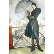 24x36 gallery poster, Portrait of Adolfo Best Maugard, 1913 by Diego Rivera