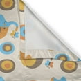 thumbnail image 5 of Ambesonne Cartoon Wall Grommet Curtain, Butterfly, 50" x 84", Orange Taupe Blue, 5 of 6