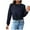 Navy, variant on WXLWZYWL Trendy Sweatshirts For Women 2023 Women Casual Long Sleeve Loose Solid Hooded Hoodie