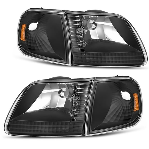 RVNI Headlight Assembly For 1997-2003 Ford F-150 1997-2002 Expedition Pickup Headlamp