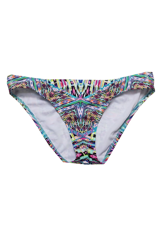 Kenneth Cole Reaction Aqua Multi Aztec-Print Hipster Bikini Bottom L Kenneth Cole Reaction Aqua Multi Aztec-Print Hipster Bikini Bottom L