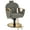 Grey, variant on BarberPub Reclining Barber Chair with Adjustable Headrest, Hydraulic Pump Salon Hair Chair