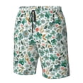 thumbnail image 4 of Pofeuu Floral In Teal Prin Men's Swim Trunks Quick Dry Bathing Suit Swimming Board Shorts Mesh Lining Beach Swimwear-XX-Large, 4 of 6