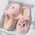 thumbnail image 5 of Kilaqueen Slippers for Women Indoor Cute Cartoon Cat Plush Fleece Slippers Cozy Soft Memory Foam Indoor Non-slip Winter Slippers, 5 of 5