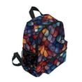 thumbnail image 2 of FORMRS School Backpack with Front Zippered Pocket 12" Student Travel Daypack, Purple Dragon Scales Pattern, 2 of 6