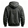 thumbnail image 5 of CONROSES Mens Hoodies Viking Mythology Graphic Y2K Long Sleeve Pullover Hoodie for Men Warm Fall Winter Hooded Sweatshirts with Pocket, 5 of 5