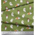thumbnail image 3 of Soimoi Polyester Crepe Fabric Ghost Halloween Printed Fabric 1 Yard 52 Inch Wide, 3 of 3