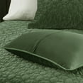 thumbnail image 4 of Madison Park Harper Full/Queen 3 Piece Velvet Quilt Set in Green, 4 of 6
