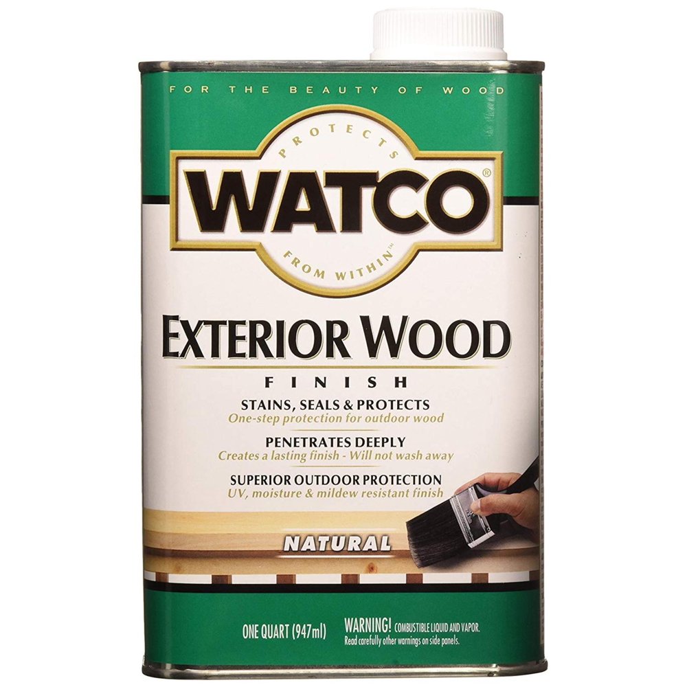 RUSTOLEUM WATCO 67741 Exterior Wood Finish, 1 Quart, Ideal for use on