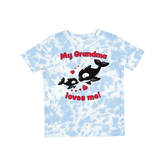 Inktastic My Grandma Loves Me Orca Family Boys or Girls Toddler T-Shirt