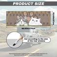 thumbnail image 7 of HUIACONG Dog Paw Cat Pickup Car Window Stickers Rear Window Decal 66 x 22 inch Easy to Install Truck Rear Windows Decals Perforated Windows Film Decal Suitable for Most Pickup Trucks, 7 of 7