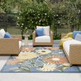 thumbnail image 2 of Nourison Aloha 9' x 12' Blue Sage Outdoor Floral Flatweave Indoor/Outdoor Area Rug, 2 of 9