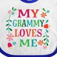 thumbnail image 4 of Inktastic My Grammy Loves Me Girls Apparel Girls Baby Bib, 4 of 4