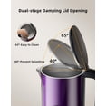 thumbnail image 3 of Tisanio 1.7L Electric Kettle, Precision Temperature Control, Smart Tea Kettle with 5 Presets, 1200W Fast Boil, Stainless Steel, Cordless, Baby Formul, 3 of 8