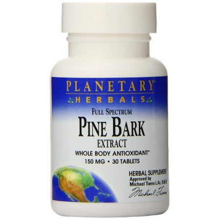 Planetary Herbals FS Pine Bark Extract Tablets, 150 mg, 30