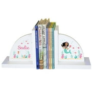 White Bookends - Dark Skin/Hair Mermaid