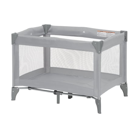 Babideal Portable Baby Play Yard with Mesh Sides and Padded Mat Arctic Grey