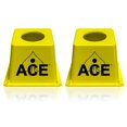 thumbnail image 1 of CornholeAce Cornhole Airmail Box Set - Yellow - Includes 2 Airmail Boxes - Perfect for Cornhole Training and Practice, 1 of 4